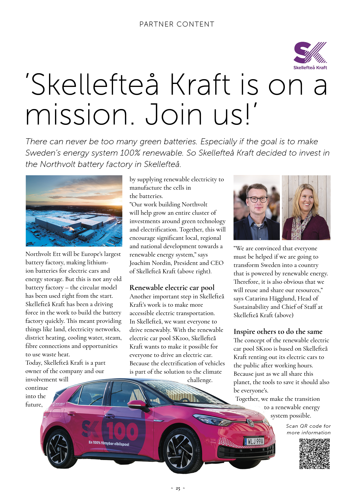 'Skellefteå Kraft is on a mission. Join us!'